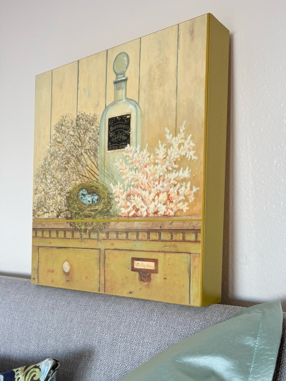 Arnie Fisk Art “Vintage Garden 4
Customized deep edge/frame